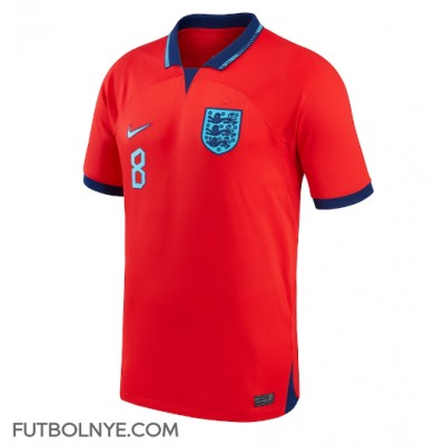Camiseta Inglaterra Jordan Henderson #8 Visitante Equipación Mundial 2022 manga corta